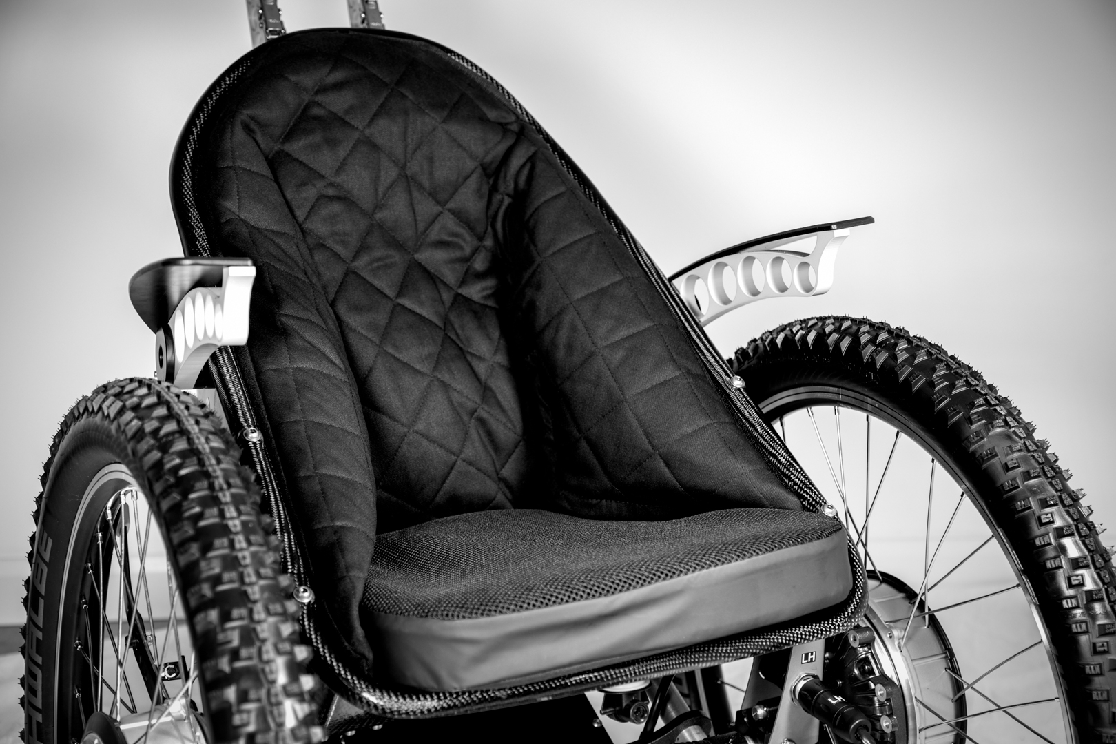 Hyperforma seat lining and foam cushion for children in Trekinetic wheelchair