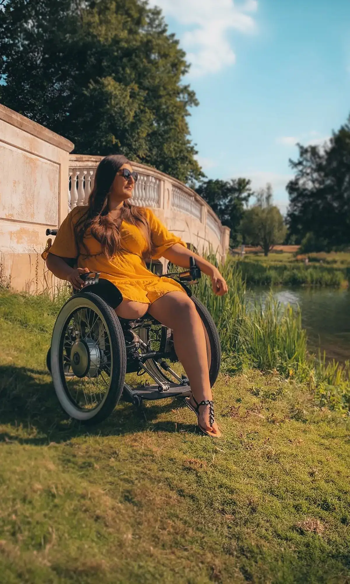 Trekinetic Wheelchair on rough terrain
