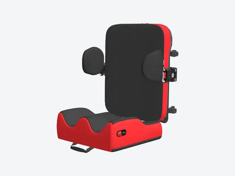 Contoured back with lateral supports